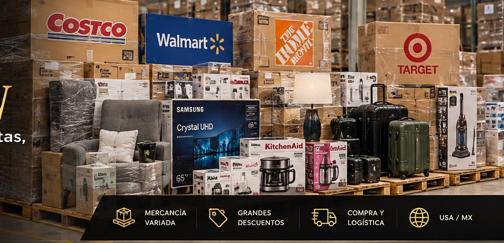Ejemplo ilustrativo de lotes de mercancía variada en almacén
